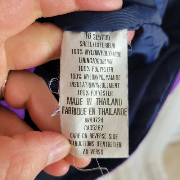 Vintage 90s Columbia‎ Winter Jacket Coat Purple Size Medium - Picture 8 of 10